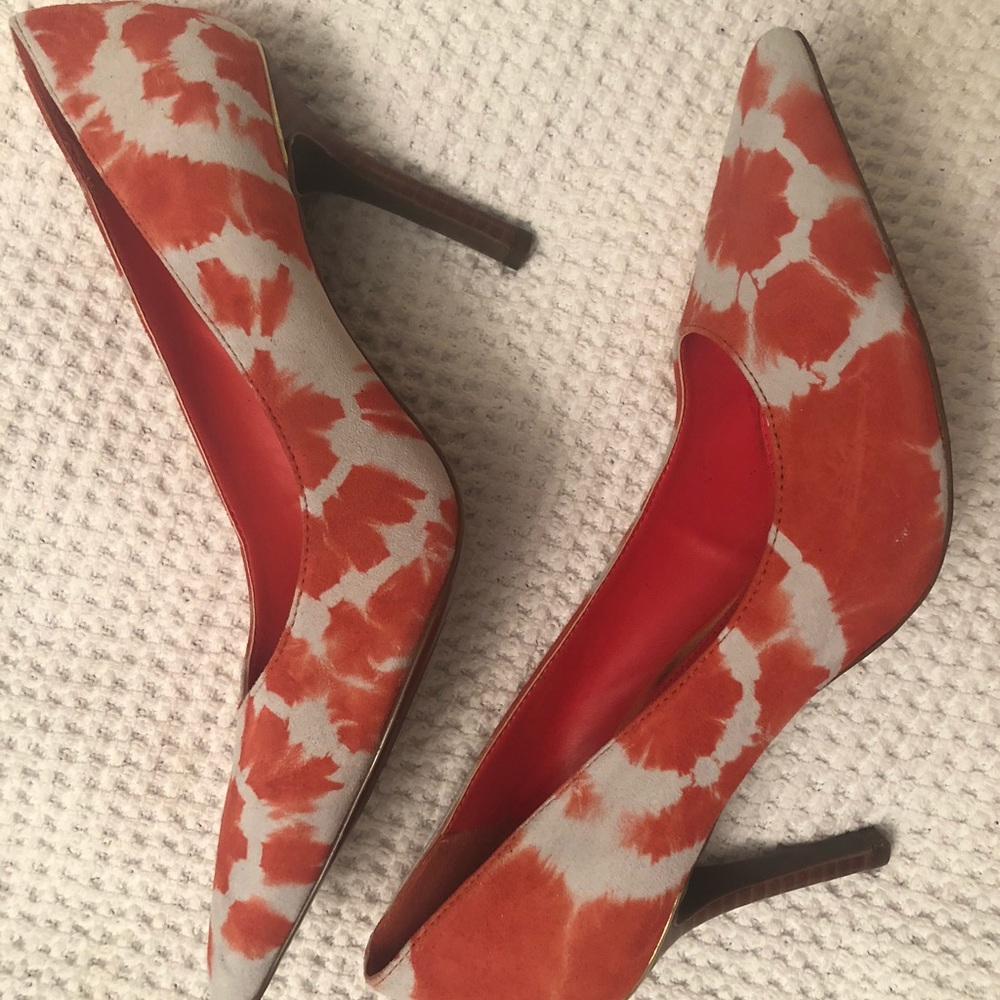 Lauren Ralph Lauren - Coral & White Heels